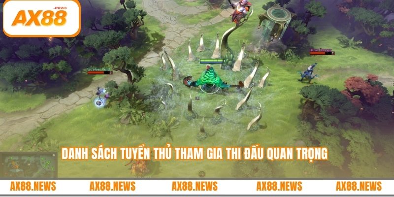 Danh sách tuyển thủ tham gia thi đấu quan trọng
