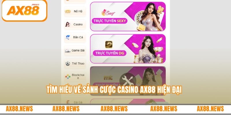 Tìm hiểu về sảnh cược casino AX88 hiện đại