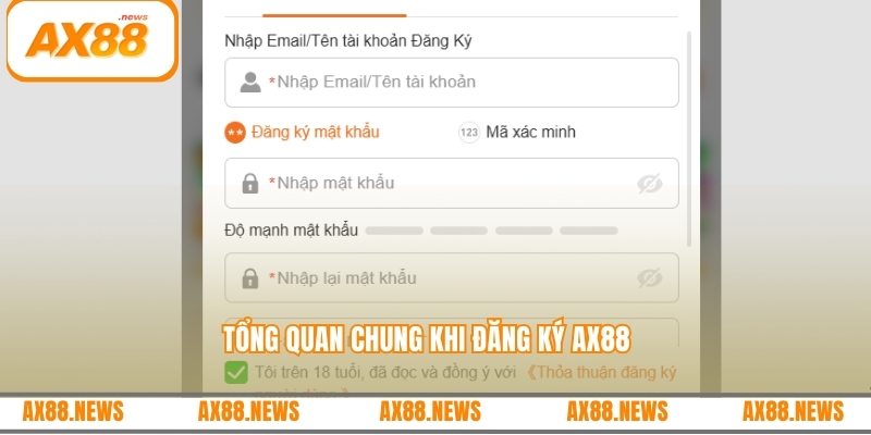Tổng quan chung khi đăng ký AX88 