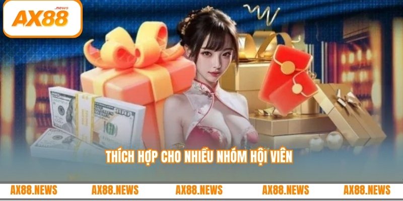 Thích hợp cho nhiều nhóm hội viên