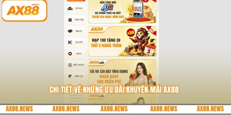 Chi tiết về những ưu đãi khuyến mãi AX88
