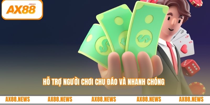 Hỗ trợ người chơi chu đáo và nhanh chóng